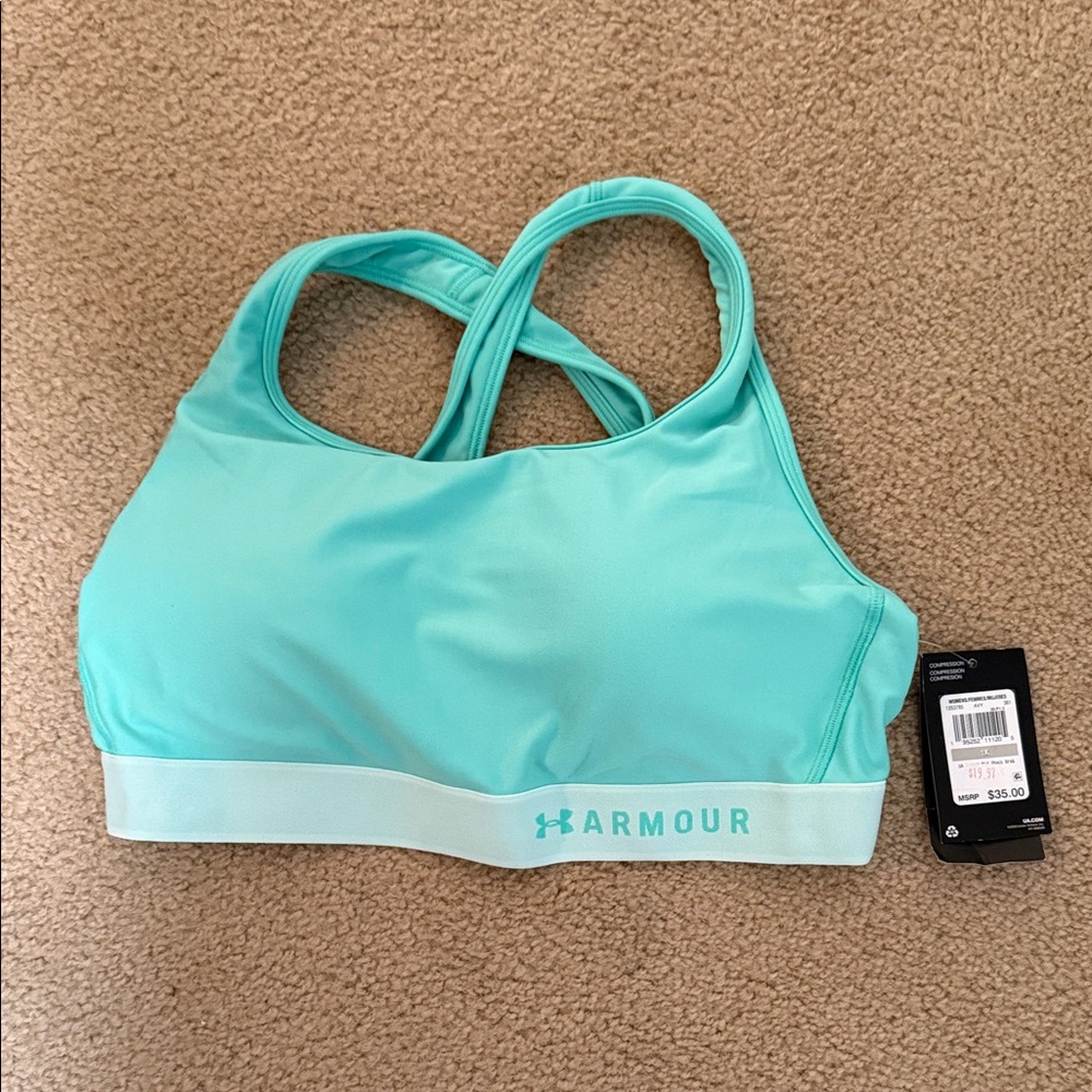 2/$20 SALE - Under Armour Women's Teal Sports Bra